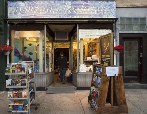 Photographing Symposia bookstore and Carmen Rusu, manager of Symposia. Editorial Photography. November 2015.