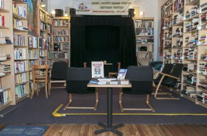Photographing Symposia bookstore and Carmen Rusu, manager of Symposia. Editorial Photography. November 2015.