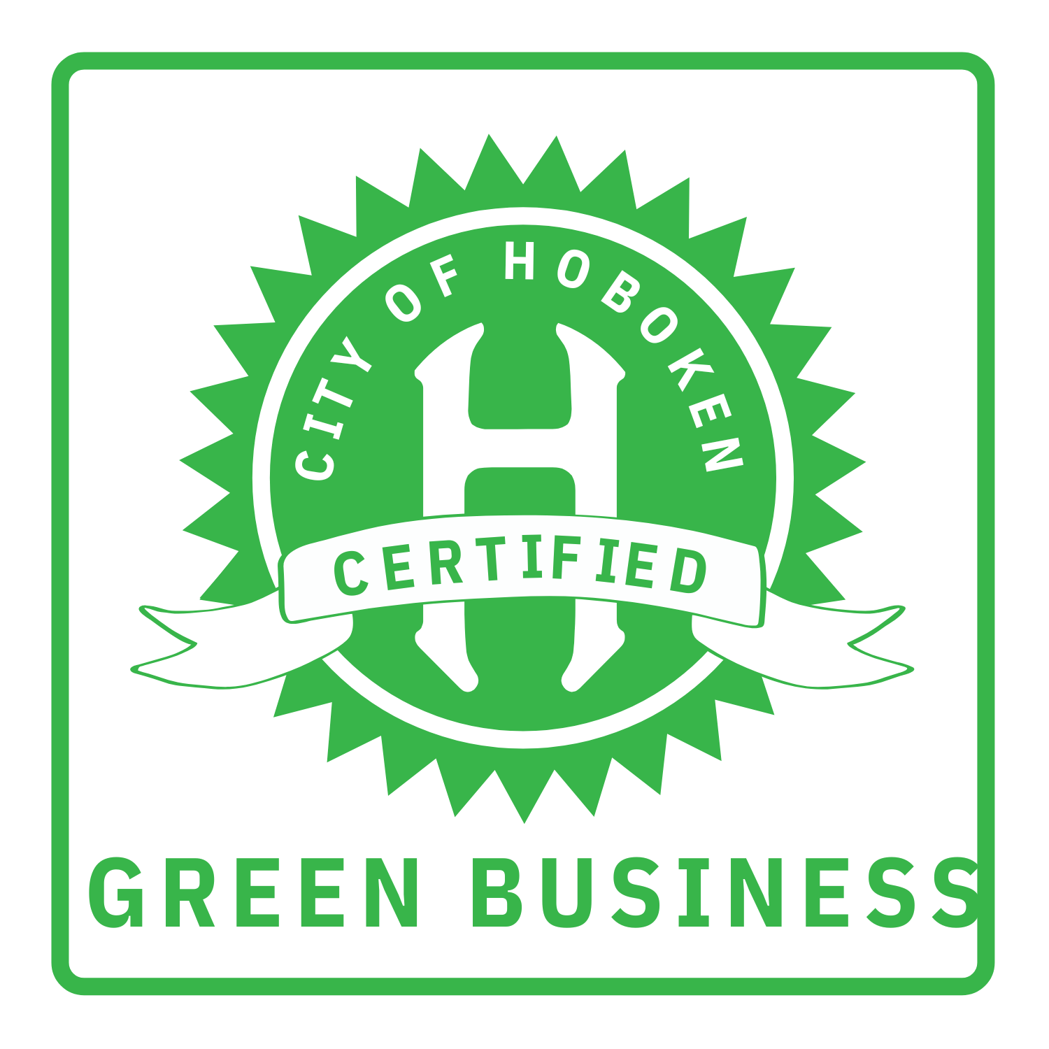 Hoboken Green Business Decal